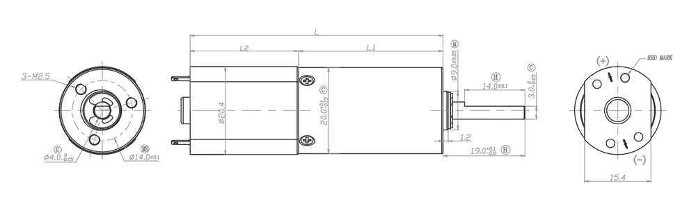 ভ্যাকুয়াম ক্লিনারের জন্য SGS 1875rpm হাই টর্ক গিয়ার মোটর 12V-24VDC অক্ষীয় এন্ডপ্লে 0